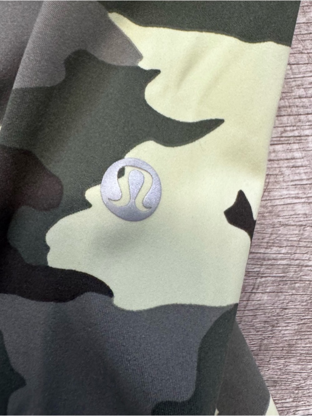 Lululemon Fast & Free Tight Heritage 365 Camo Crispin Green Nulux Ankle Sz. 4 - Picture 5 of 9